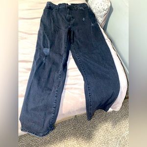 Universal Threads Black Ripped Jeans